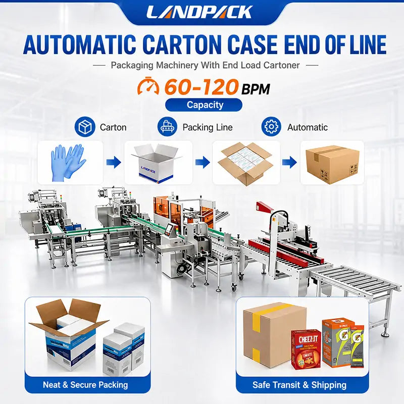 Automatic Cartoning and Case Packing System for End-of-Line Packaging