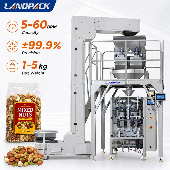 Automatic Nuts Groundnut VFFS Pouch Packing Machine Granule Packaging Machine