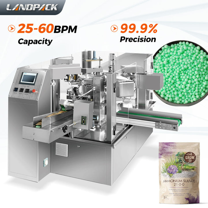 Multi-function Premade Pouch Rotary Packing Machine For Fertilizer/ Vermicompost