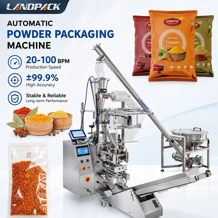 Automatic Spice Powder Vertical Four-Side Seal Sachet Packing Machine