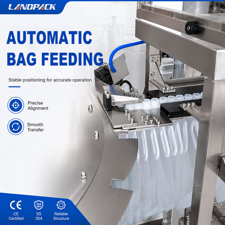 Automatic Spout Pouch Filling Machine | Liquid Spout Pouch Filling and Capping Machine