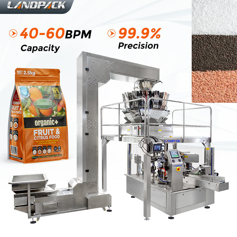Automatic Fertilizer Premade Pouch Packing Machine With Multihead Weigher