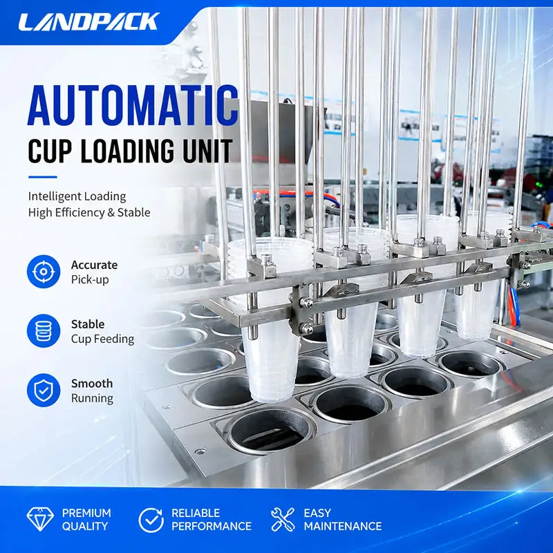 Automatic Ice Cube Cup Filling and Sealing Machine