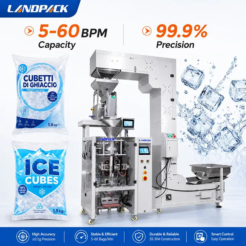 Automatic Ice Cube Vertical Pouch Weighing Packaging Machine