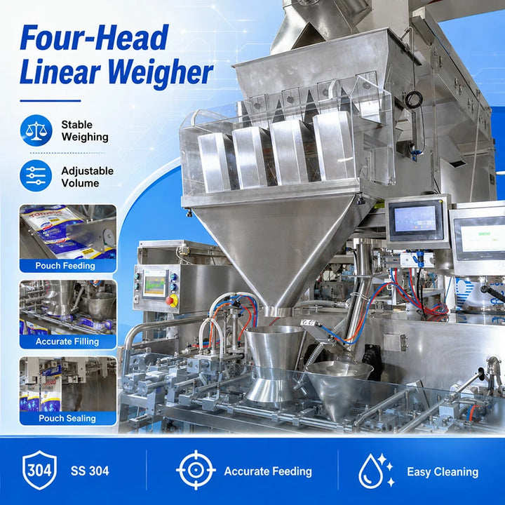 Fully Automatic Detergent Dishwashing Powder Washing Powder Bottle Stand Up Pouch Filling Packing System