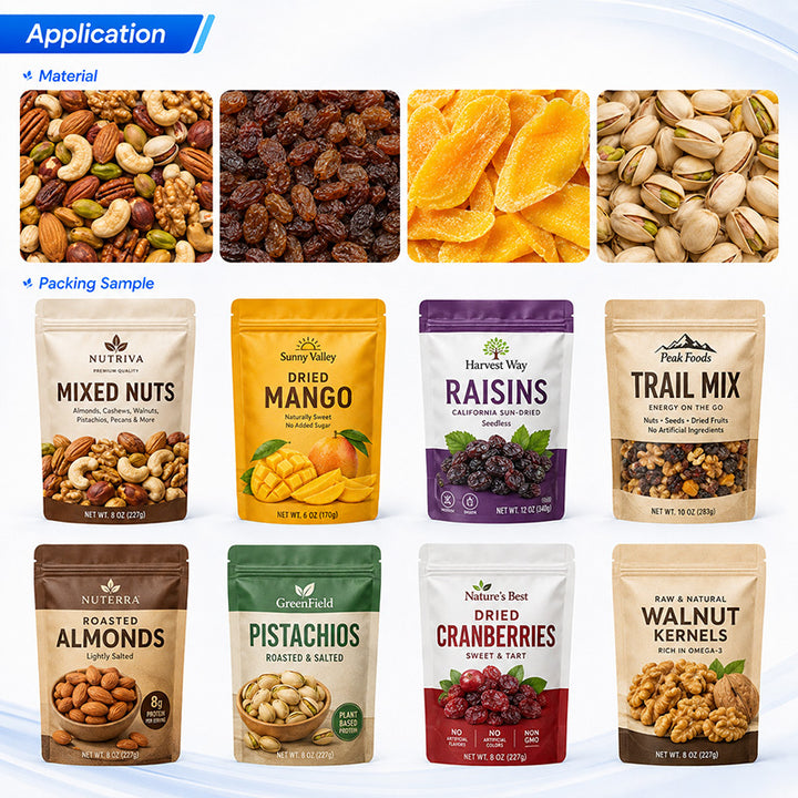 Automatic Dried Fruits Zipper Pouch Premade Pouch Packing Machine