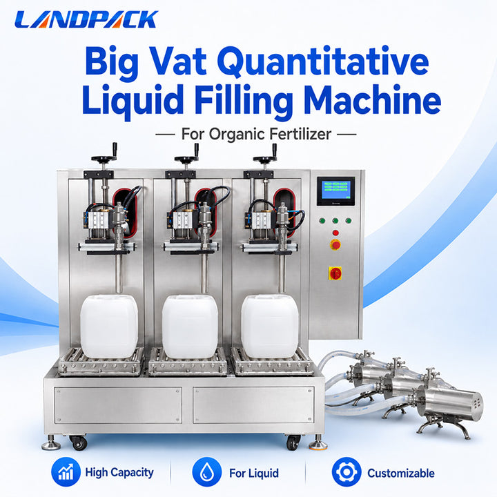 Big Vat Quantitative Liquid Filling Machine For Organic Fertilizer