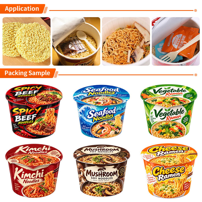 Automatic Instant Noodles Cup Filling and Sealing Machine