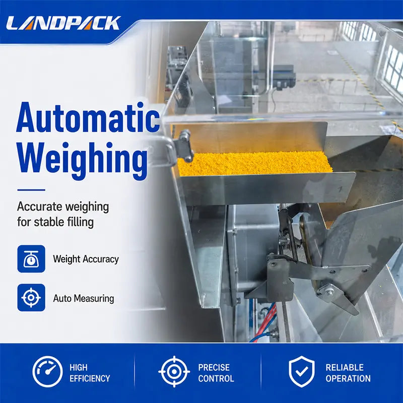Automatic M Shape Kraft Paper Pouch Packing Machine for Breadcrumbs and Granules with Linear Weigher