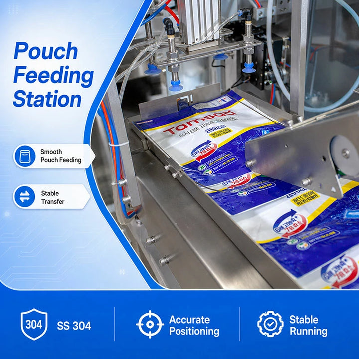 Fully Automatic Detergent Dishwashing Powder Washing Powder Bottle Stand Up Pouch Filling Packing System