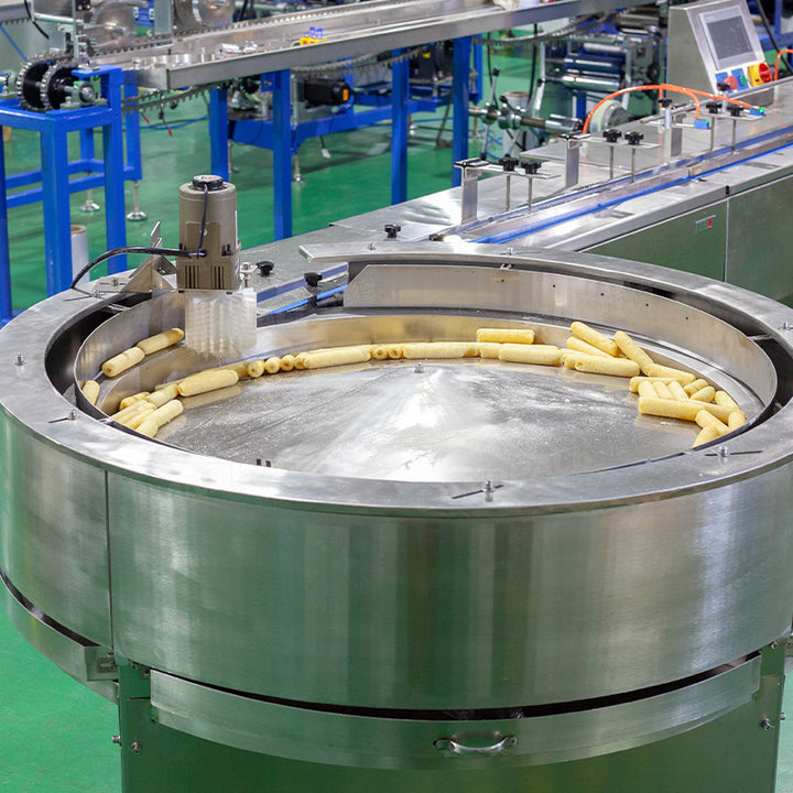 Automatic Packing Caramel Candy Taffy Flow Feeding Wrapping Machine
