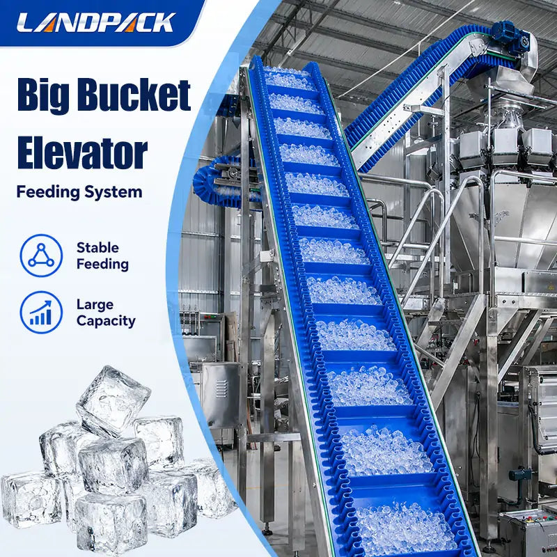 Automatic Ice Cubes Vertical Pouch Filling Weighing Packaging Machine