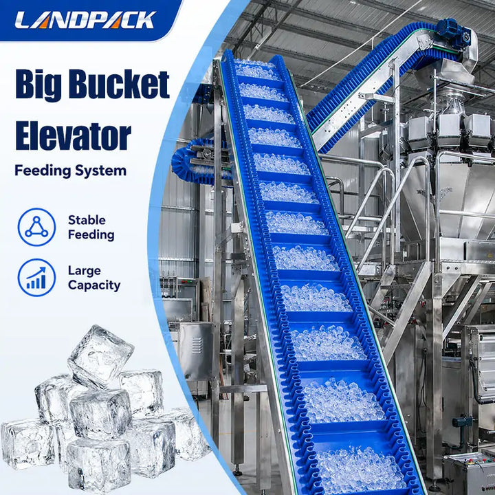 Automatic Ice Cubes Vertical Pouch Filling Weighing Packaging Machine