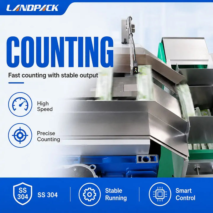 High-Speed Multi-Lane Stick Pack Filling Counting and Cartoning Line
