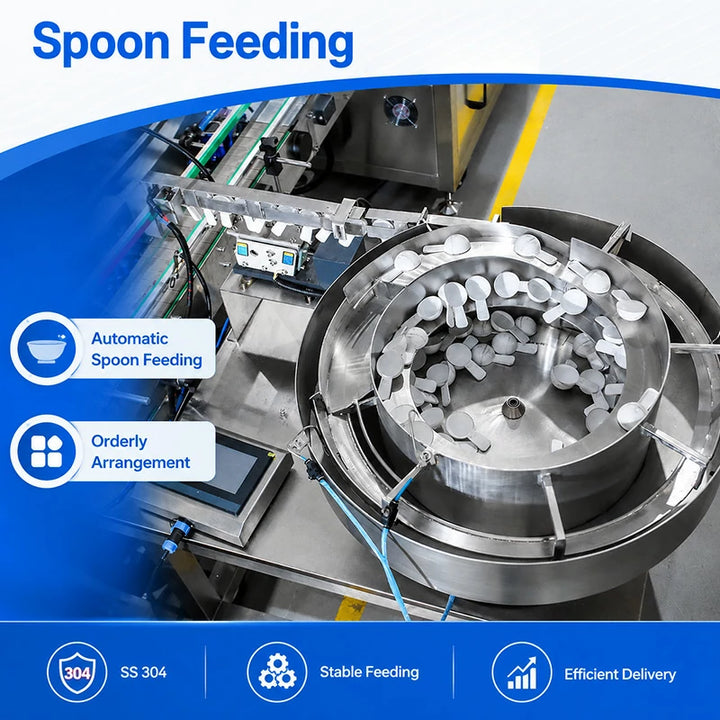 Automatic Dish Washing Powder Bottle Filling Capping Labeling Machine Line