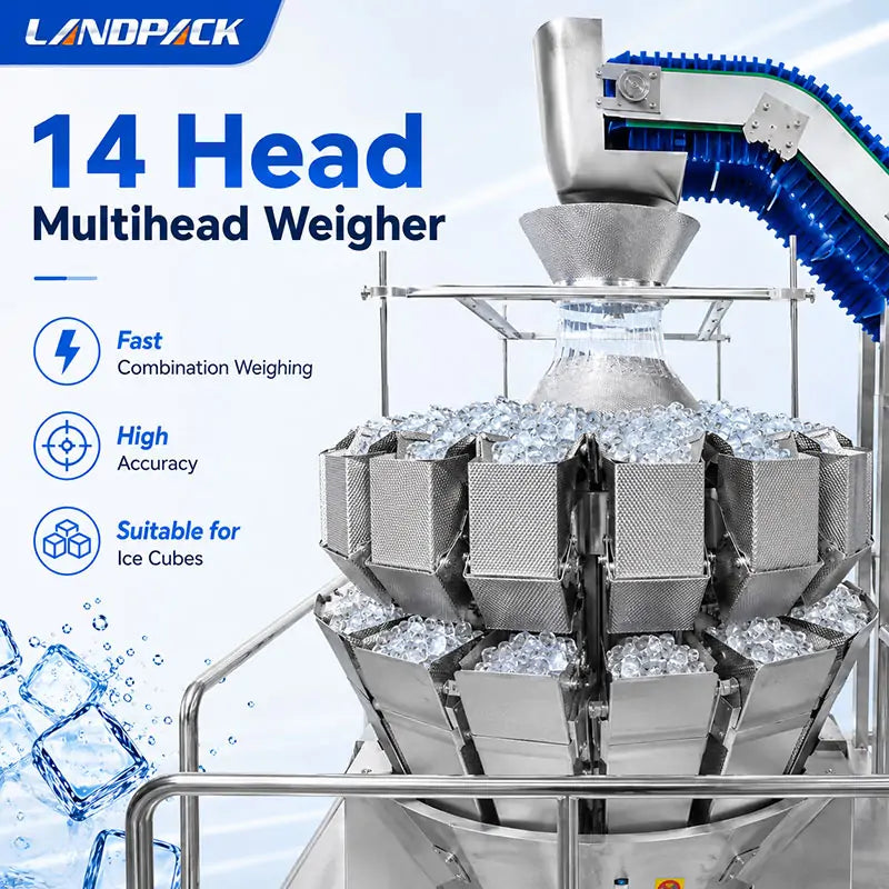 Automatic Ice Cubes Vertical Pouch Filling Weighing Packaging Machine