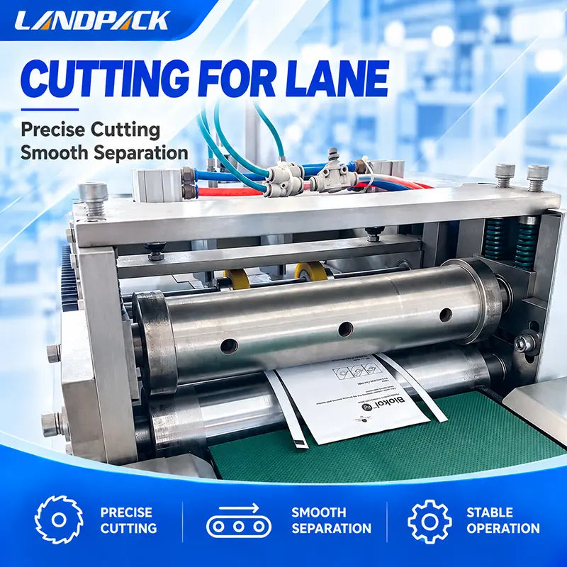 Automatic Ointment Patch Four Side Sealing Packing Machine with Film Slitting