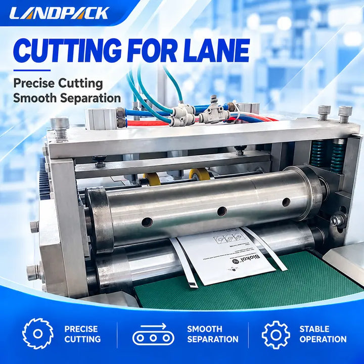 Automatic Ointment Patch Four Side Sealing Packing Machine with Film Slitting