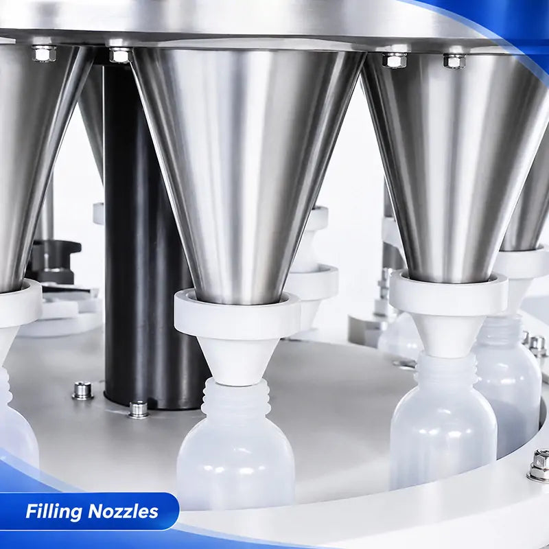 High Speed Automatic Spice Powder Rotary Bottle Filling Machine