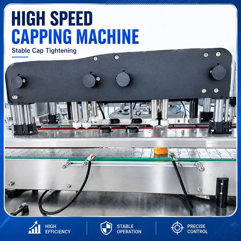 Automatic Granule Bottle Filling Line with Capping, Foil Sealing, Labeling, Checkweigher and Metal Detector