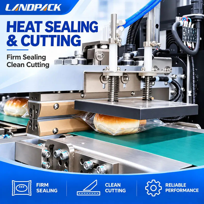 High Speed Bread Horizontal Flow Wrapping Machine with Reciprocating Sealing