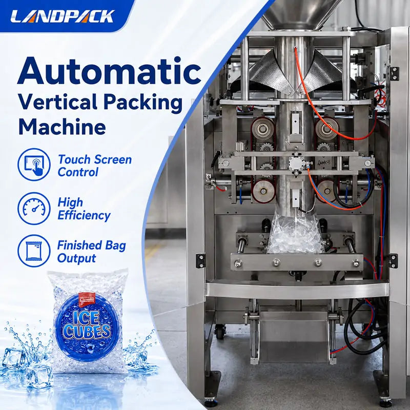 Automatic Ice Cubes Vertical Pouch Filling Weighing Packaging Machine