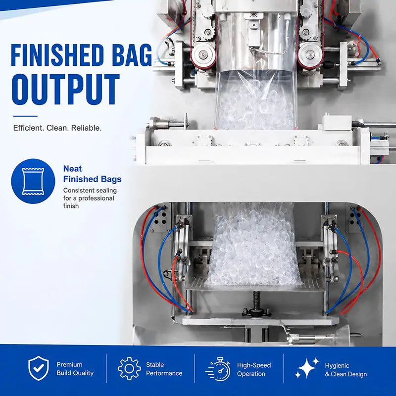 Automatic Ice Cube Packaging Machine Vertical Pouch Packing Machine