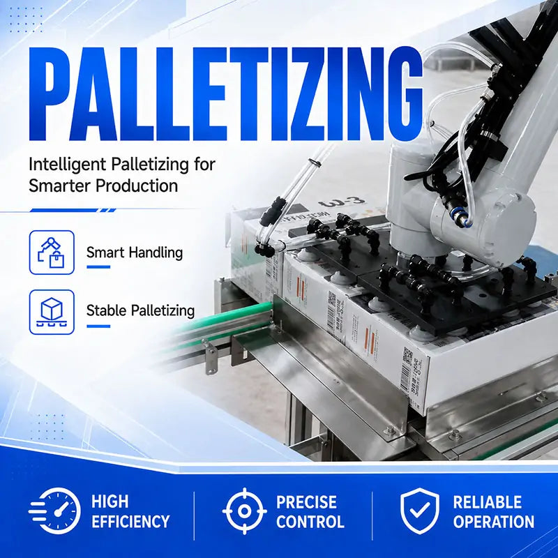 Automatic Multi-Track Stick Powder Packing, Cartoning, Case Packing, Shrink Wrapping and Palletizing Line