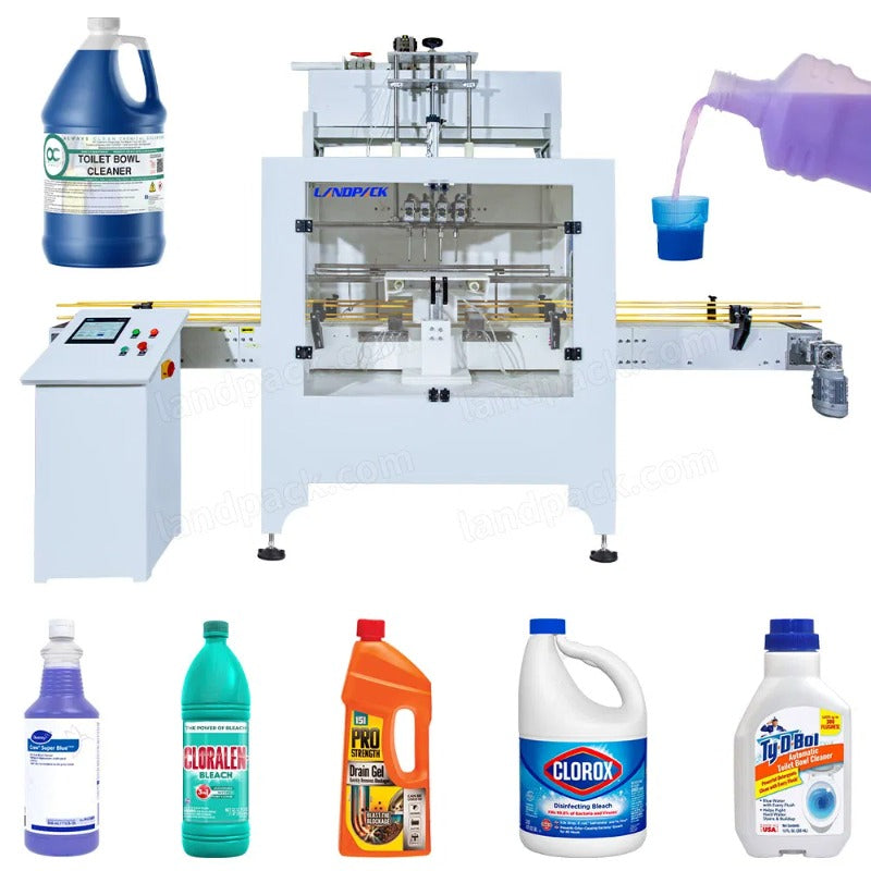 Automatic 4 Heads Chemical Corrosive Liquid Bottle Filling Machine