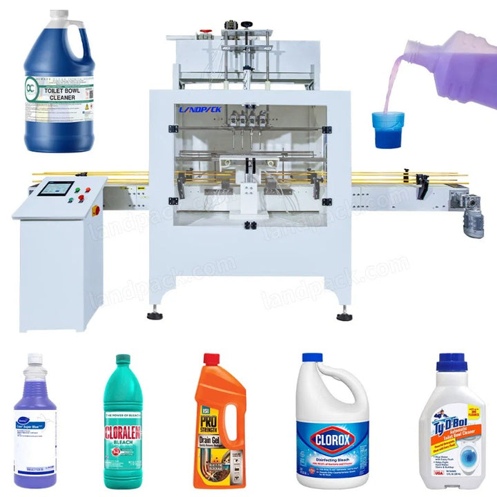 Automatic 4 Heads Chemical Corrosive Liquid Bottle Filling Machine