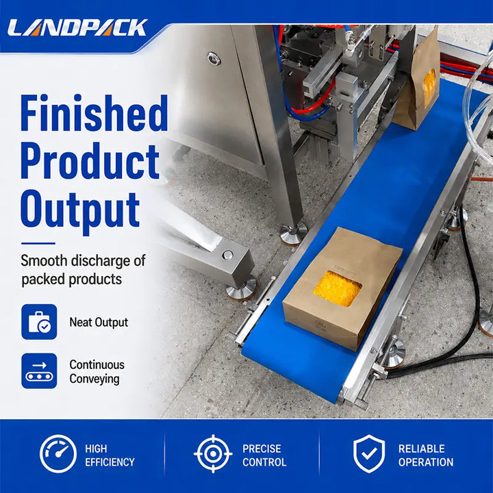 Automatic M Shape Kraft Paper Pouch Packing Machine for Breadcrumbs and Granules with Linear Weigher