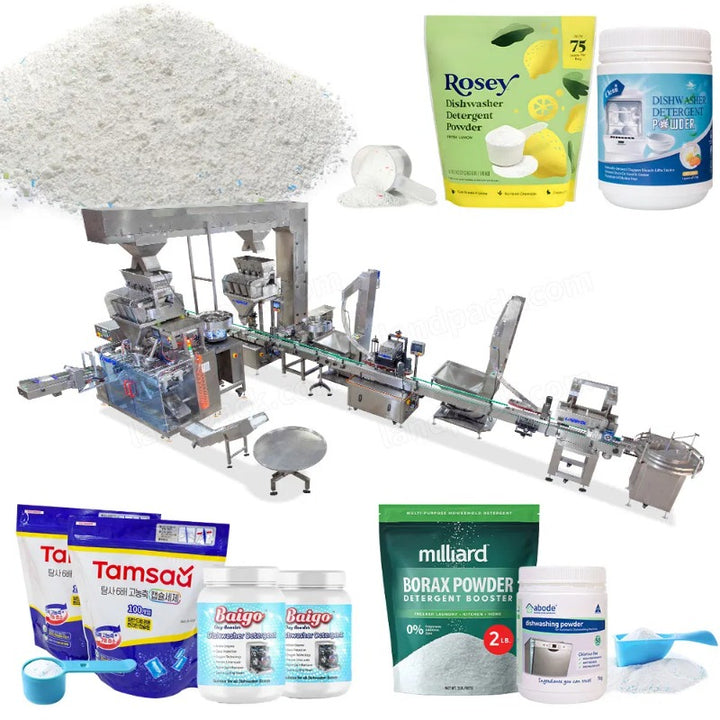 Automatic Dishwashing Powder Premade Pouch Bottle Filling Line System