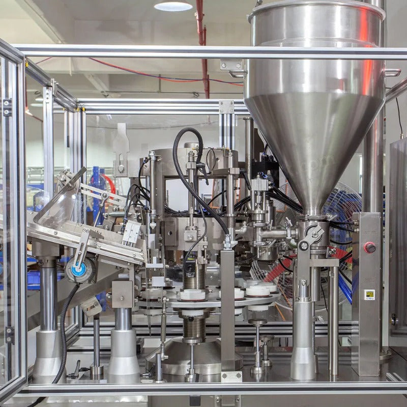 Automatic Plastic/Aluminum Tube Filling Sealing Line with Cartoning & Shrink Wrapping