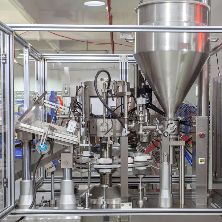 Automatic Plastic/Aluminum Tube Filling Sealing Line with Cartoning & Shrink Wrapping