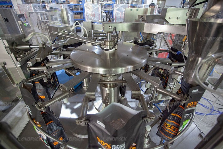 Fully Automatic Granule Pet Food Stand up Pouch Packing Machine Line