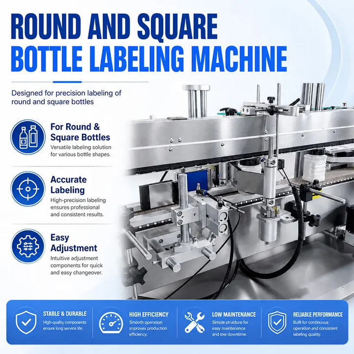 Automatic Double-Head Powder Bottle Rotary Filling Capping Labeling Line with Checkweigher and Metal Detector