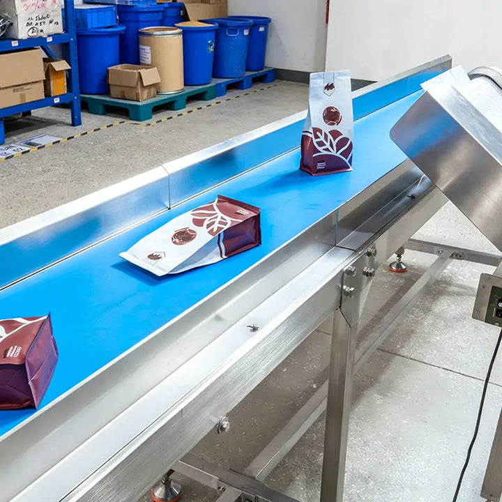 Automatic Coffee Beans Horizontal Premade Pouch Packing Machine Line with Dual 10-Head Weighers