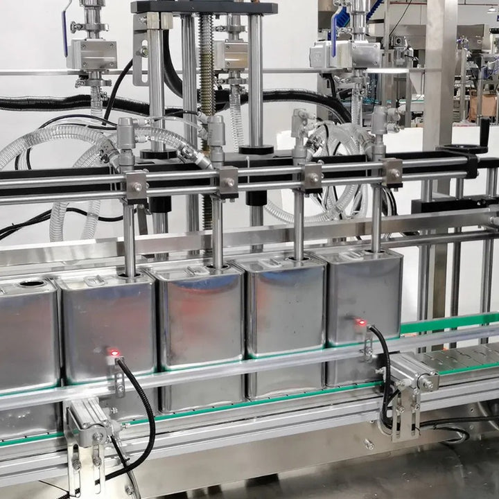 Automatic 4 Heads Thinner Solvent Chemical Liquid Filling Machine
