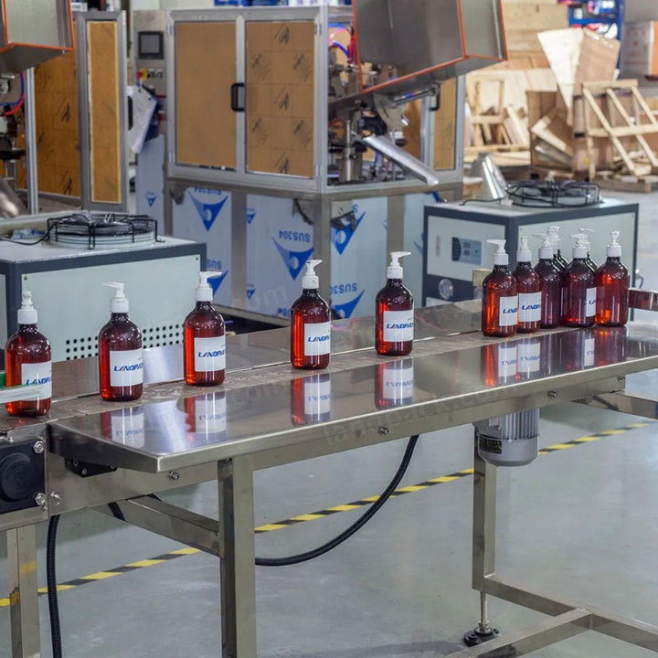 Automatic Hand Sanitizer Filling Capping Labeling Machine Line