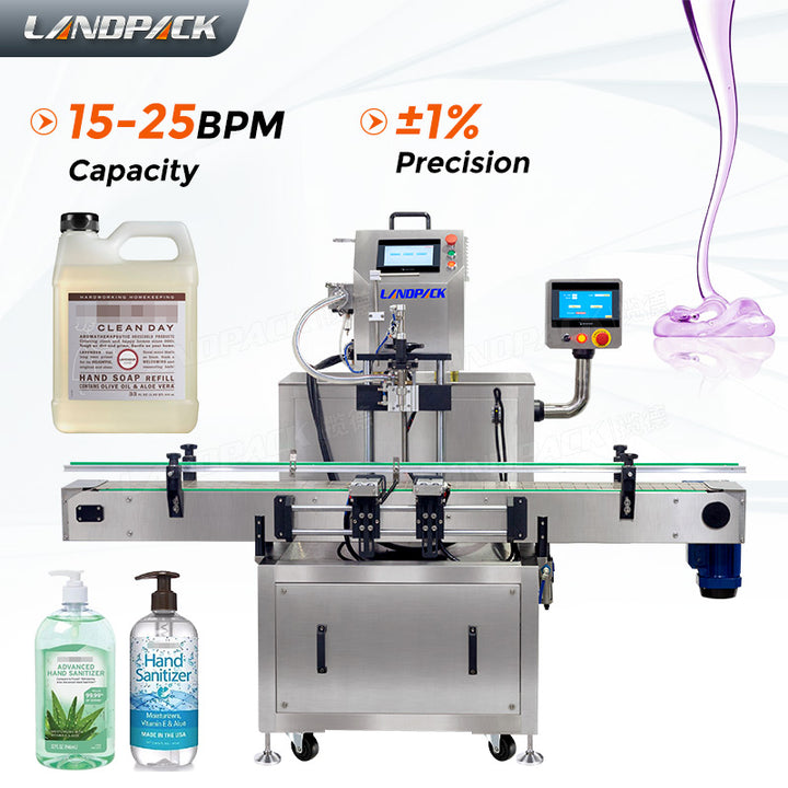 High Precision Gear Pump Hand Sanitizer Bottle Filling Machine
