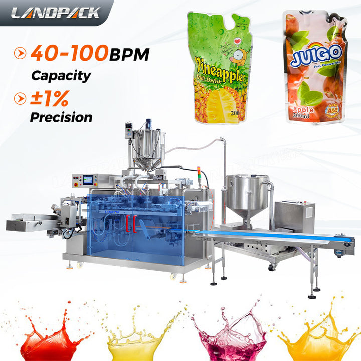 Juice Jelly Horizontal Pouch Packing Machine Spout Pouch Filling and Sealing Machine