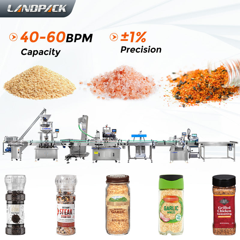 Automatic Granule Filling Capping Labeling Machine Sea Salt Filling Machine