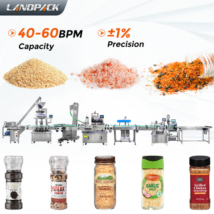Automatic Granule Filling Capping Labeling Machine Sea Salt Filling Machine