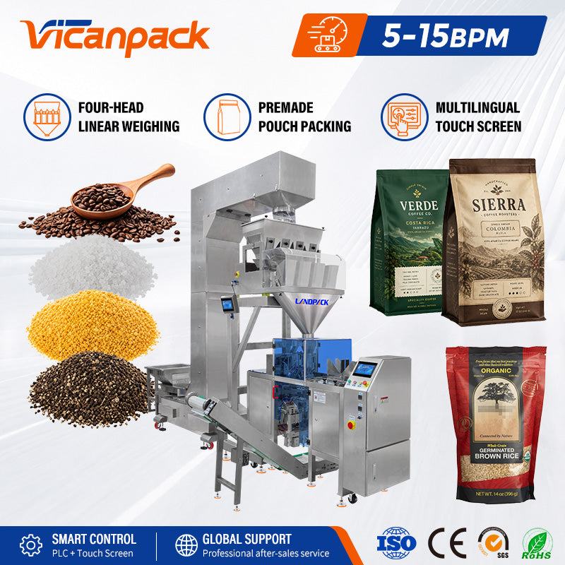 Low Cost Mini Doypack Machine Zipper Pouch Packing Machine