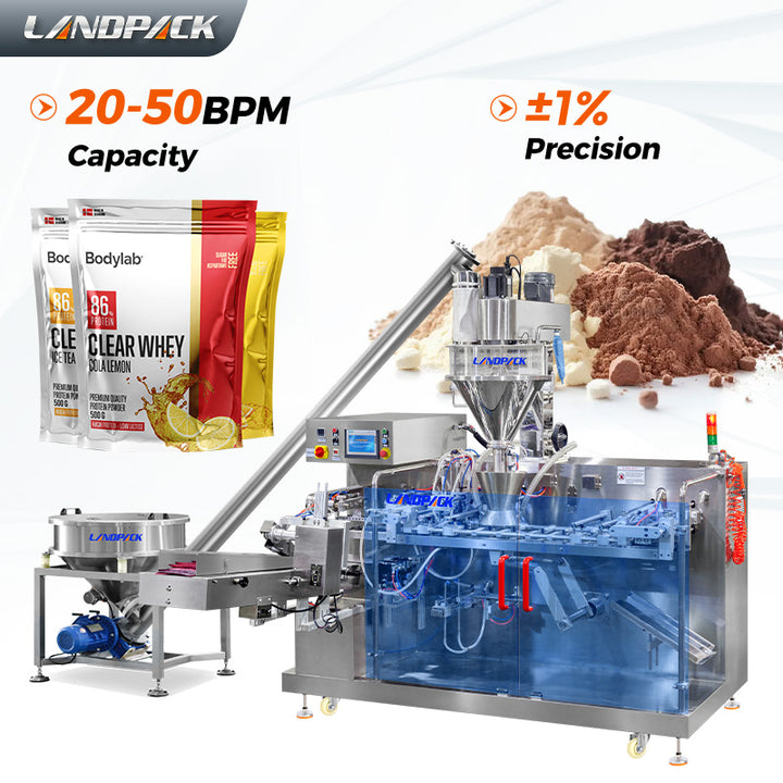 Automatic Horizontal Premade Zipper Bag Protein Powder Doypack Powder Packing Machine