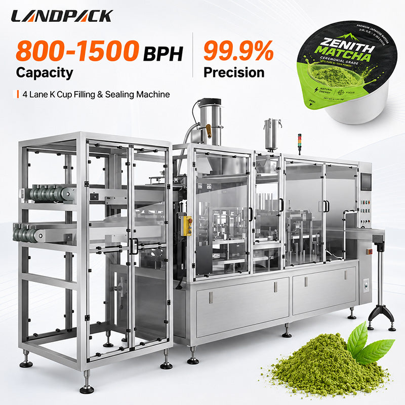 Fully Automatic Cup Filler Sealer Matcha Tea Powder Filling and Sealing Machine