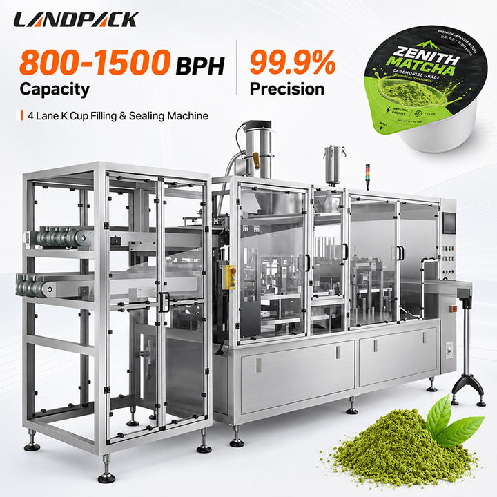 Fully Automatic Cup Filler Sealer Matcha Tea Powder Filling and Sealing Machine