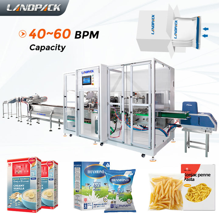 Automatic Bag Counting Cartoning Packing System | inline filler
