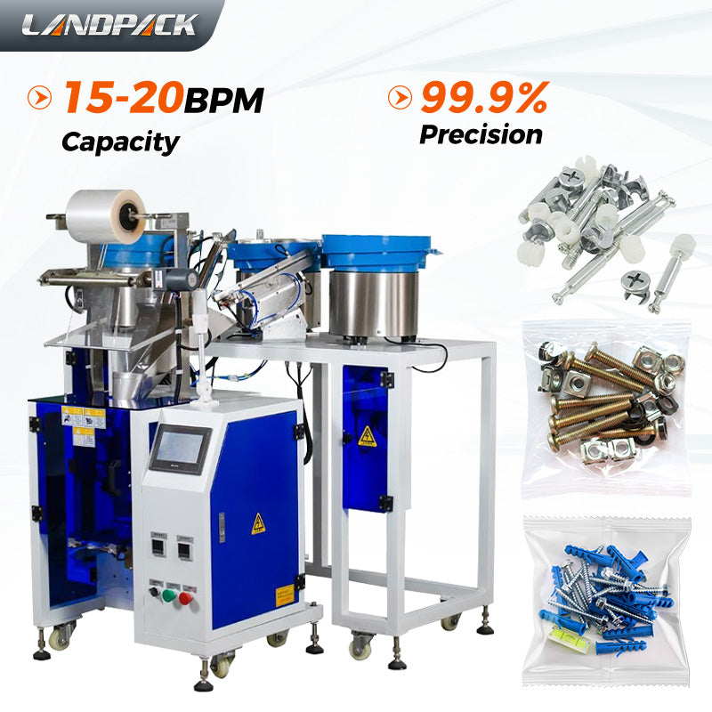 Small Business Nut Bolt Screw Hardware Vibration Plate Counting Packing Machine