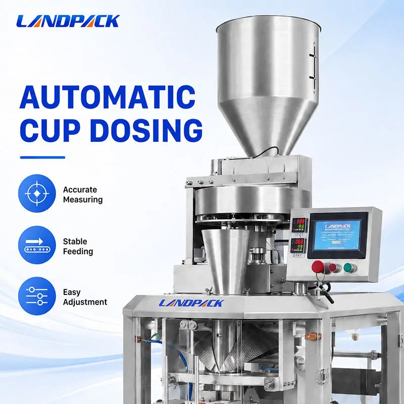 High-Speed Automatic Coffee Bean VFFS Packing Machine with Measuring Cup